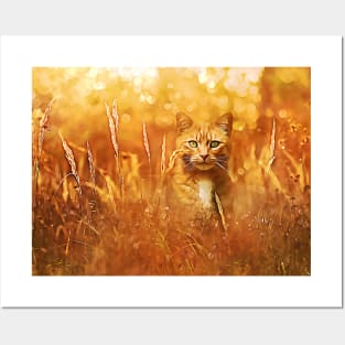 Little Tiger in the Grass Posters and Art